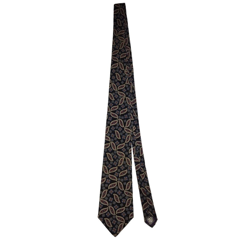 Botany 500 Classic Mens Multicolor Paisley Polyester Necktie USA